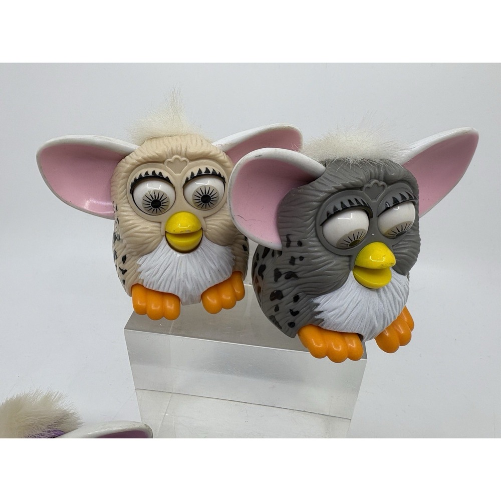 Lot of (4) Vintage Furby McDonald's Happy Meal Toys 1998 Tiger Cheetah - Picture 3 of 7